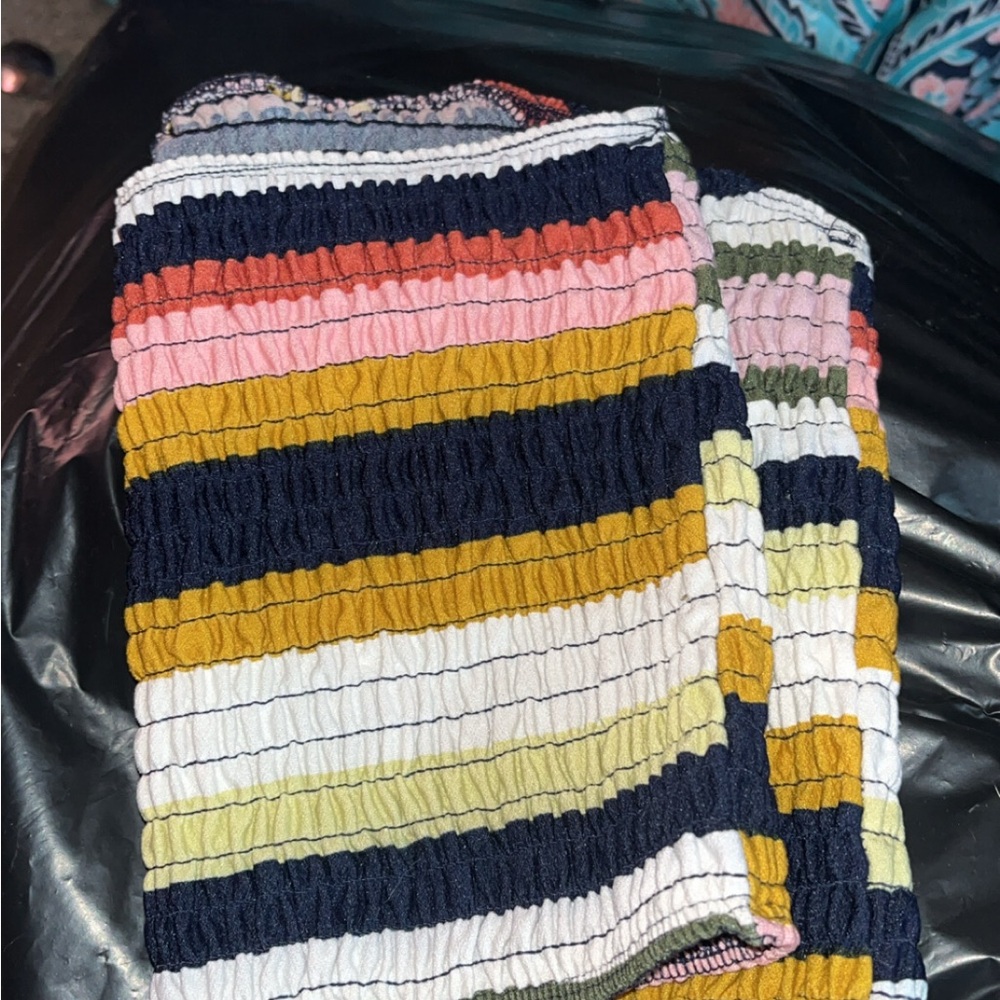 Colorful Striped Knit Scarf